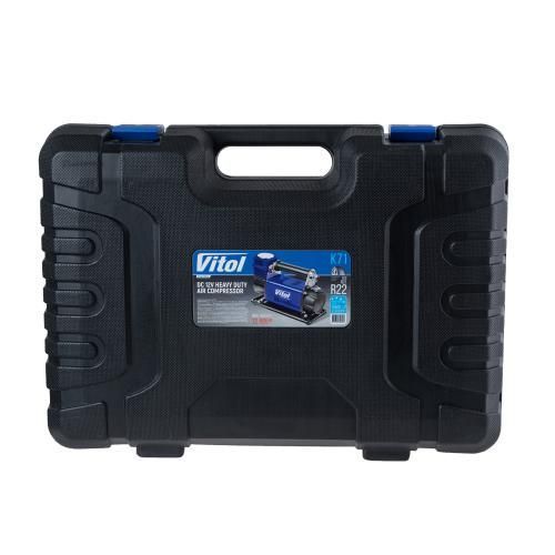 Компресор "ViTOL" K-71 "OFF ROAD MASTER" 150psi/50Amp /160л/шланг 7,5м/клеми 00399 фото
