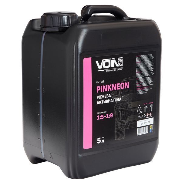 Активна піна VOIN PinkNeon 1:5-1:9 (рожева) 5л (pH12) 00528 фото
