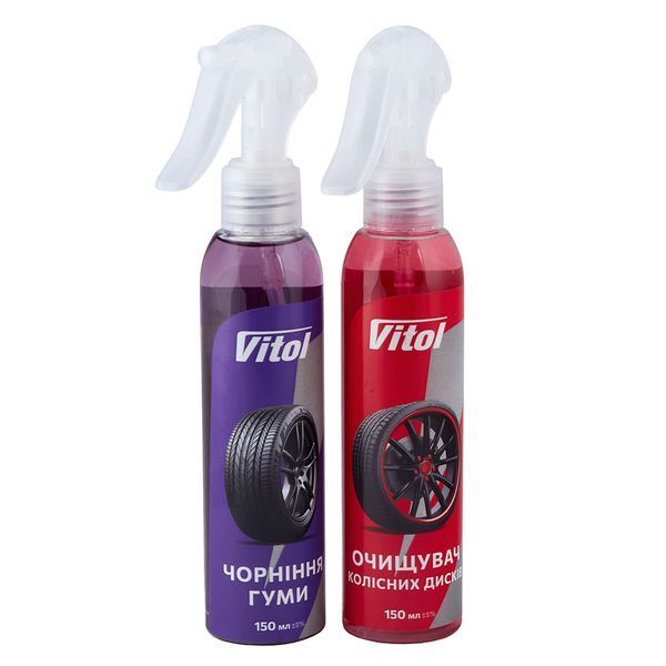 Набор для ухода за дисками и резиной VITOL 00435 фото