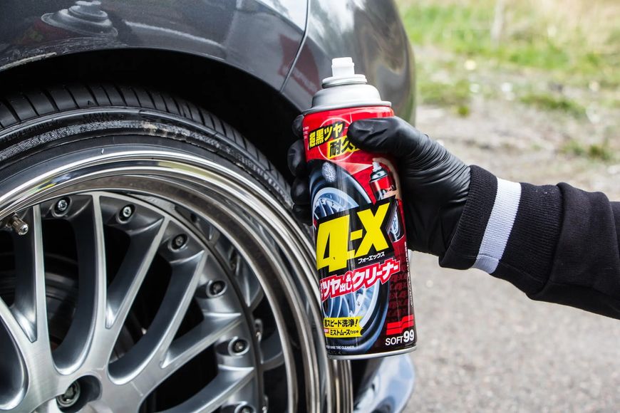 Чернение для шин SOFT99 4-X Tire Cleaner 00112 фото