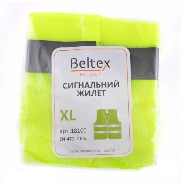 Жилет сигнальний світловідбивний Beltex XL 00068 фото