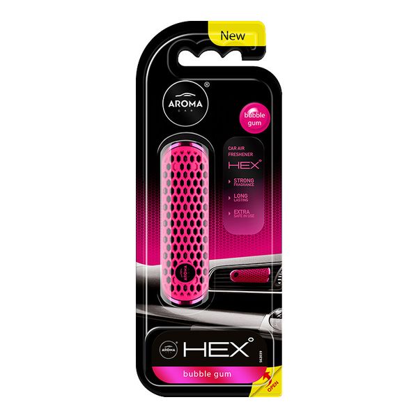 Ароматизатор на дефлектор Aroma Car HEX 10g Bubble gum 83582 фото