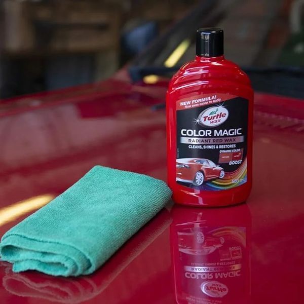Поліроль для кузова з відновленням кольору Turtle Wax Color Magic Radiant Red 500мл Червона 00542 фото