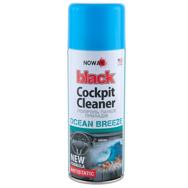 Поліроль для салону Nowax "Black Cockpit Cleaner" Ocean NX00460 фото